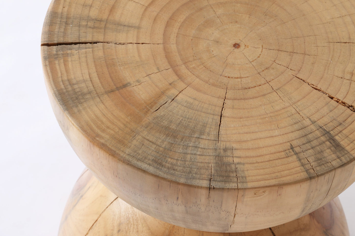 Aliza end table-natural pine