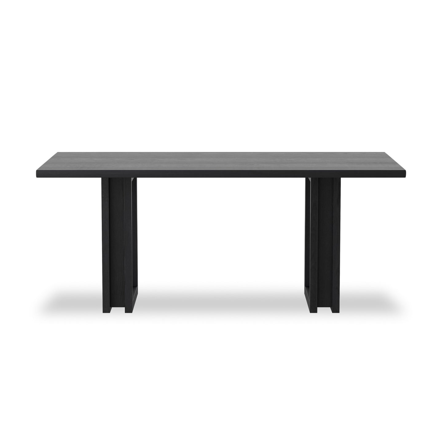 Carmel dining table: black wash