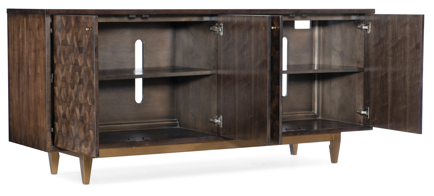 Melange alpine four-door credenza