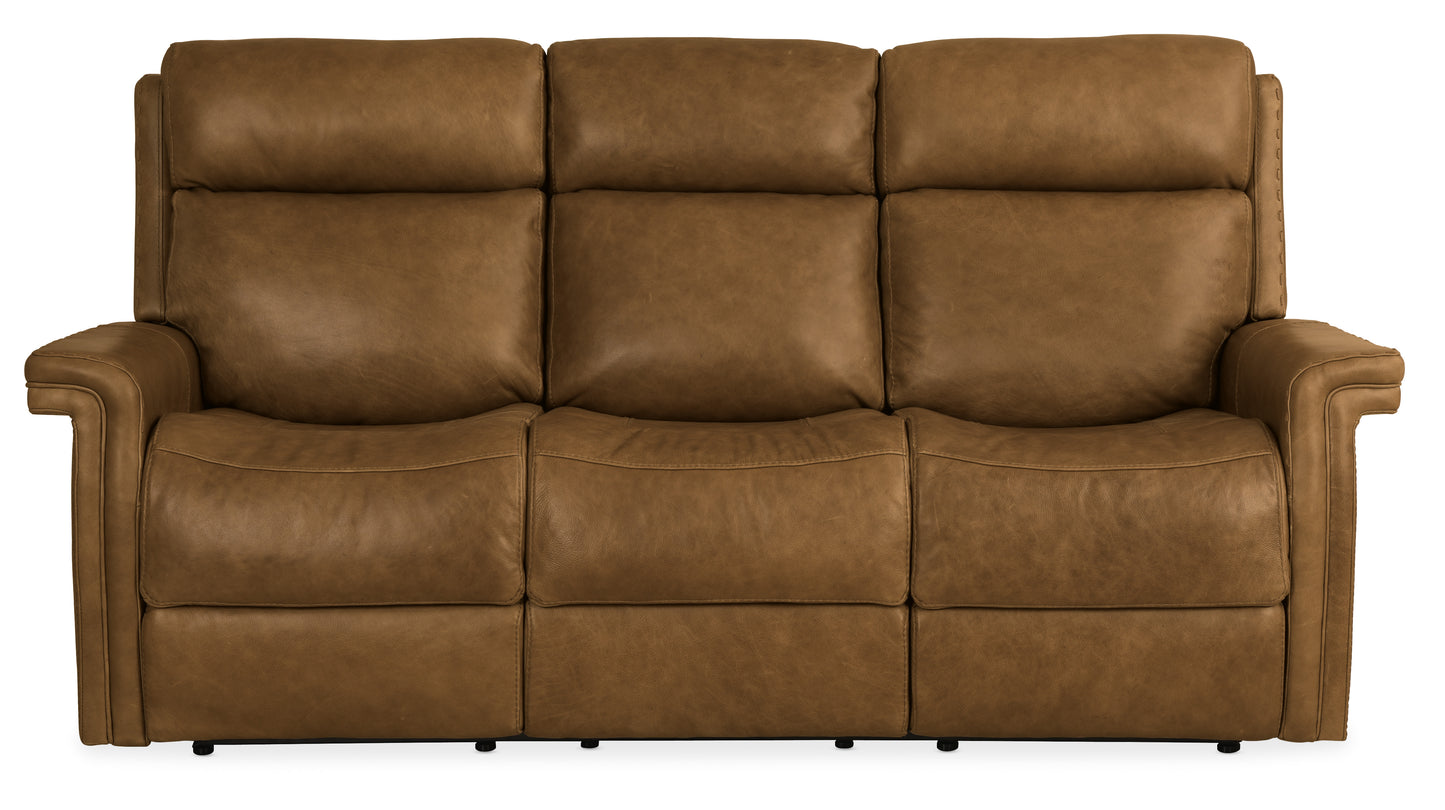 Poise power recliner sofa w/ power headrest