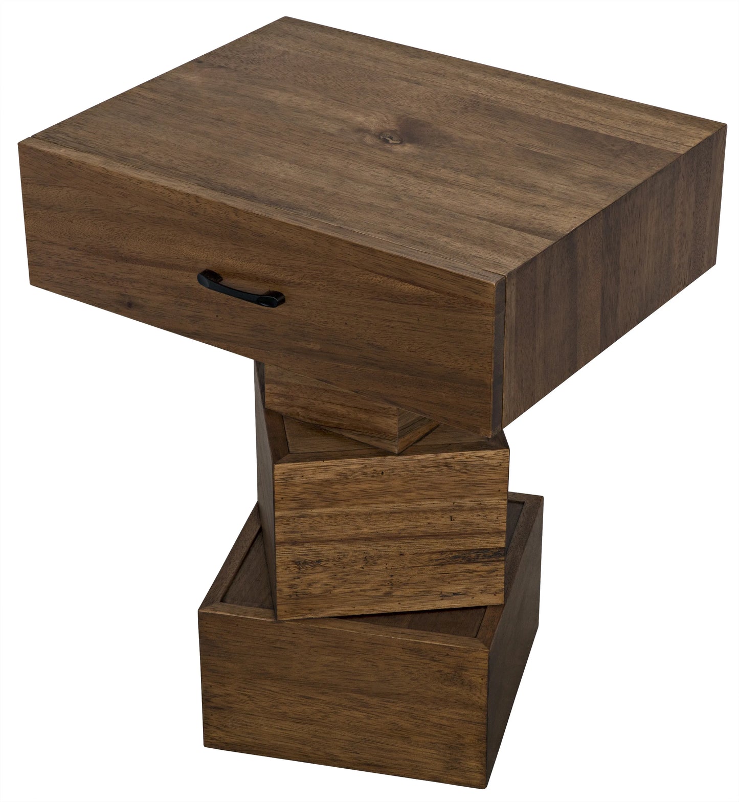 Grobius side table, dark walnut