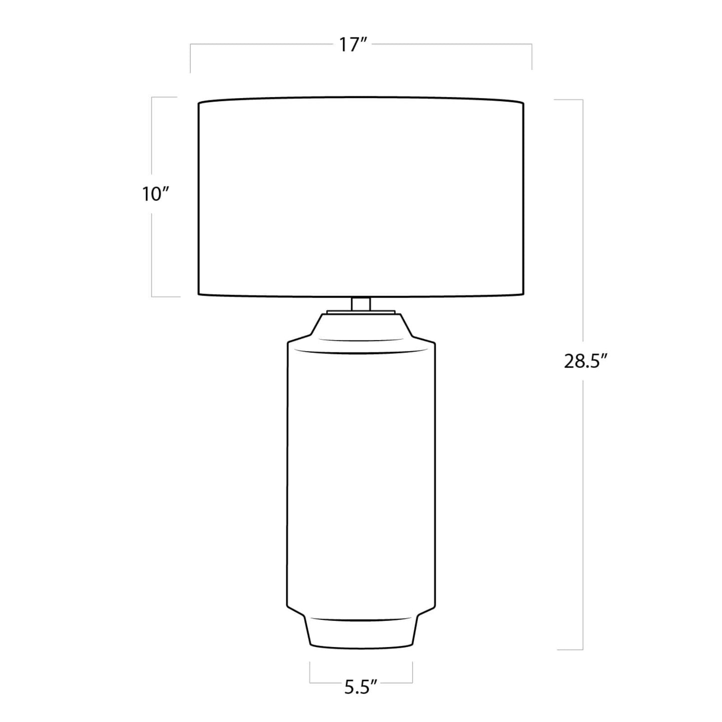 Dayton ceramic table lamp