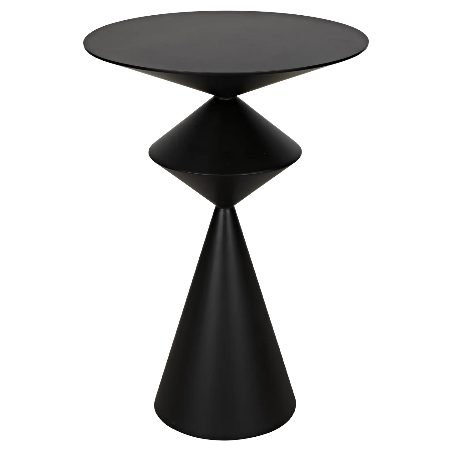 Zasa side table, black steel