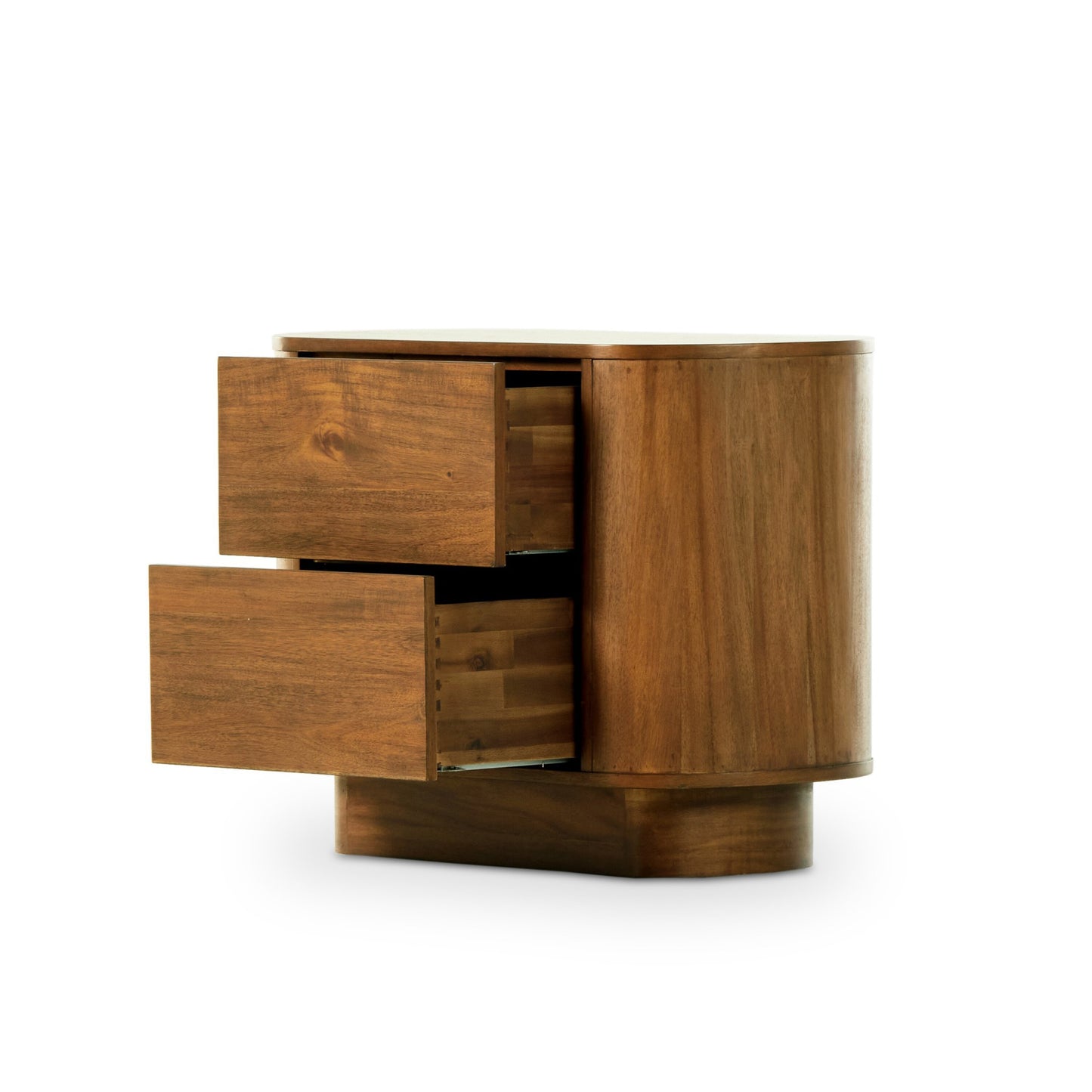 Paden nightstand-seasoned brown acacia