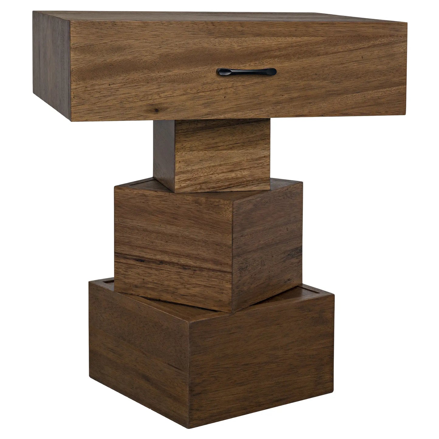 Grobius side table, dark walnut