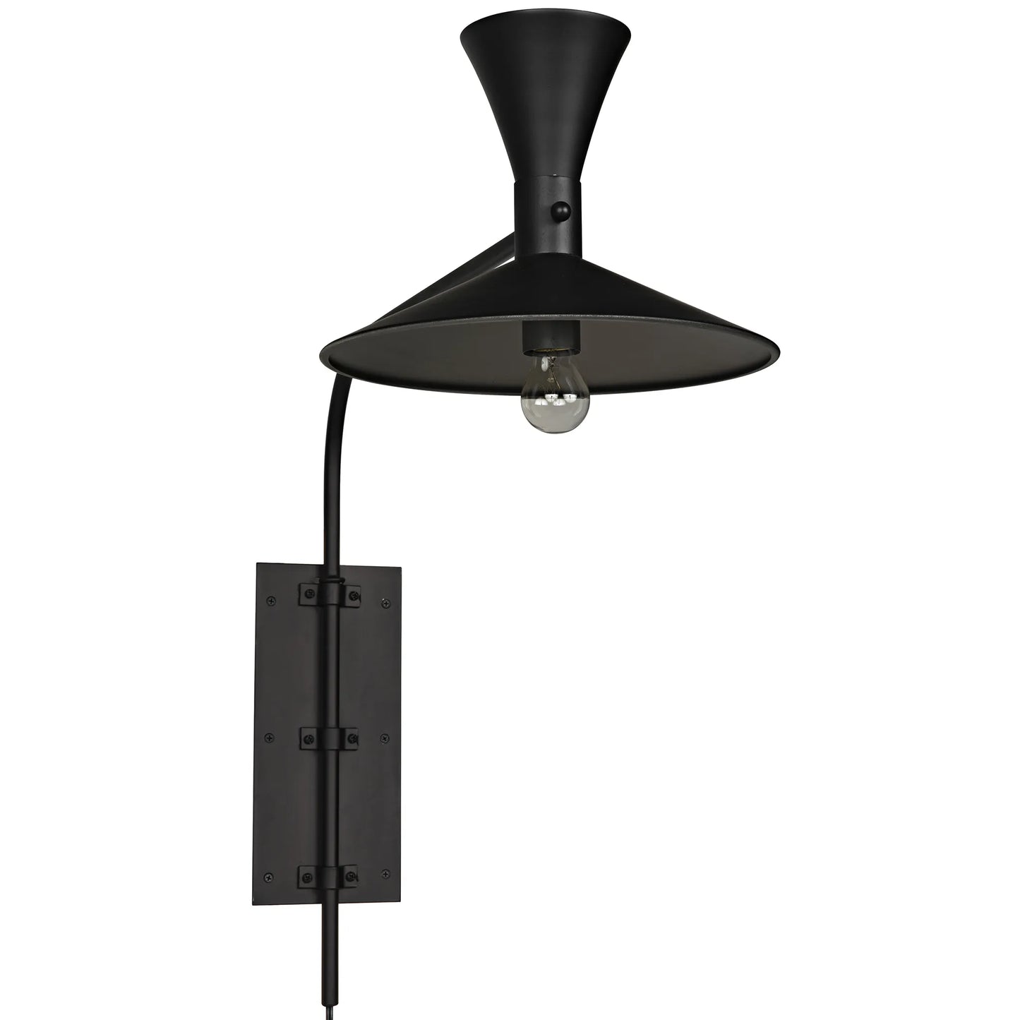 Enzo sconce, black steel