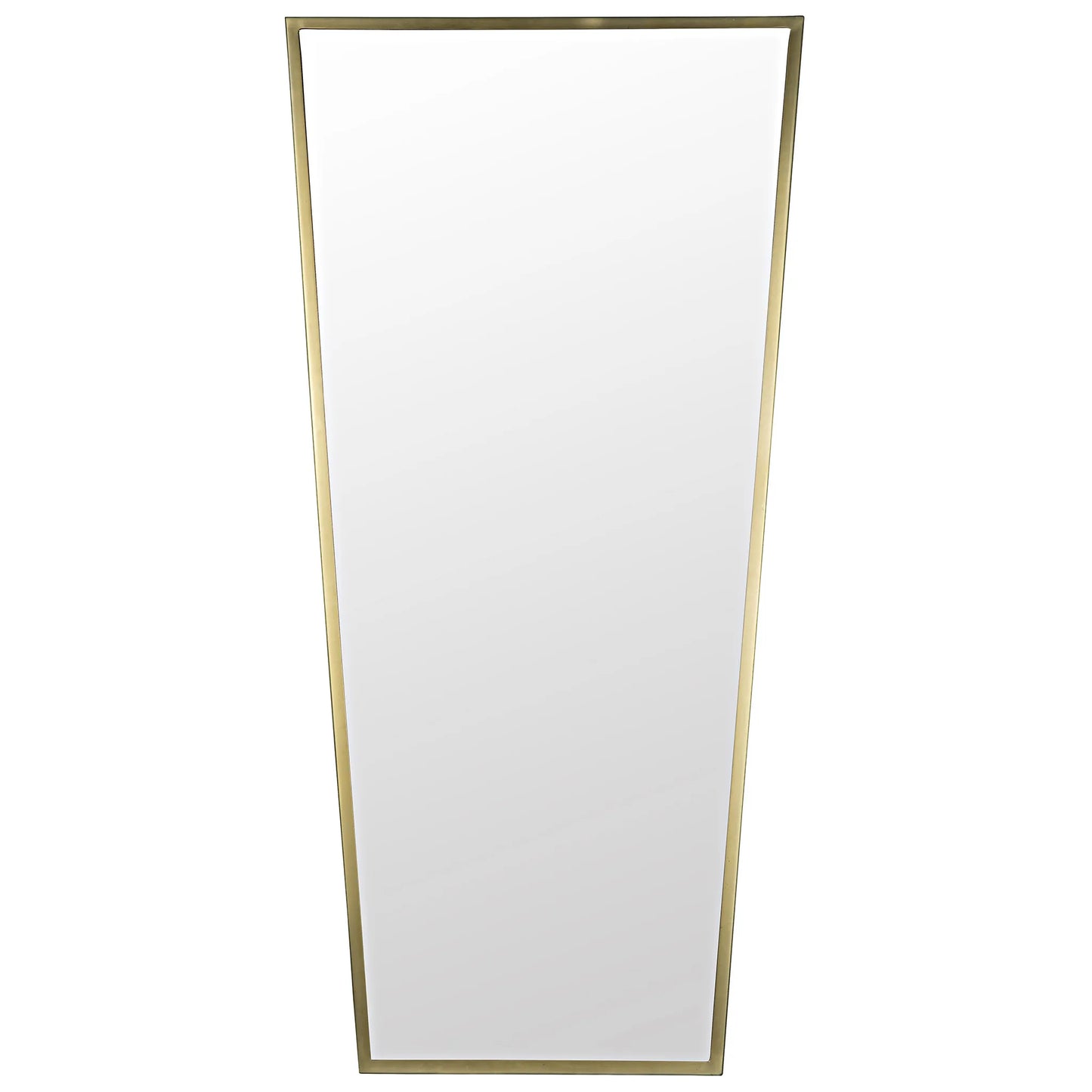 Cassio mirror, steel with brass finish