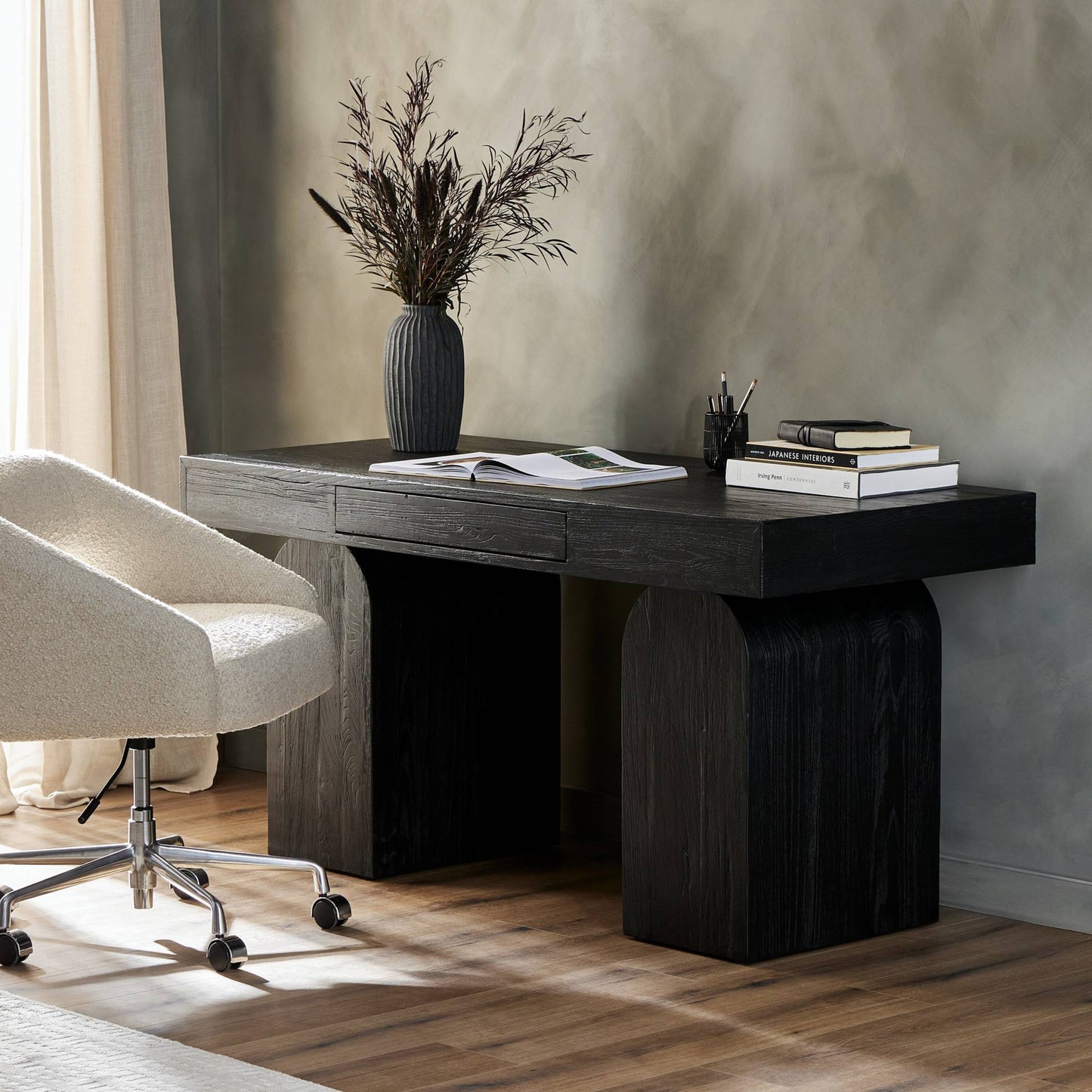 Keane desk-black elm