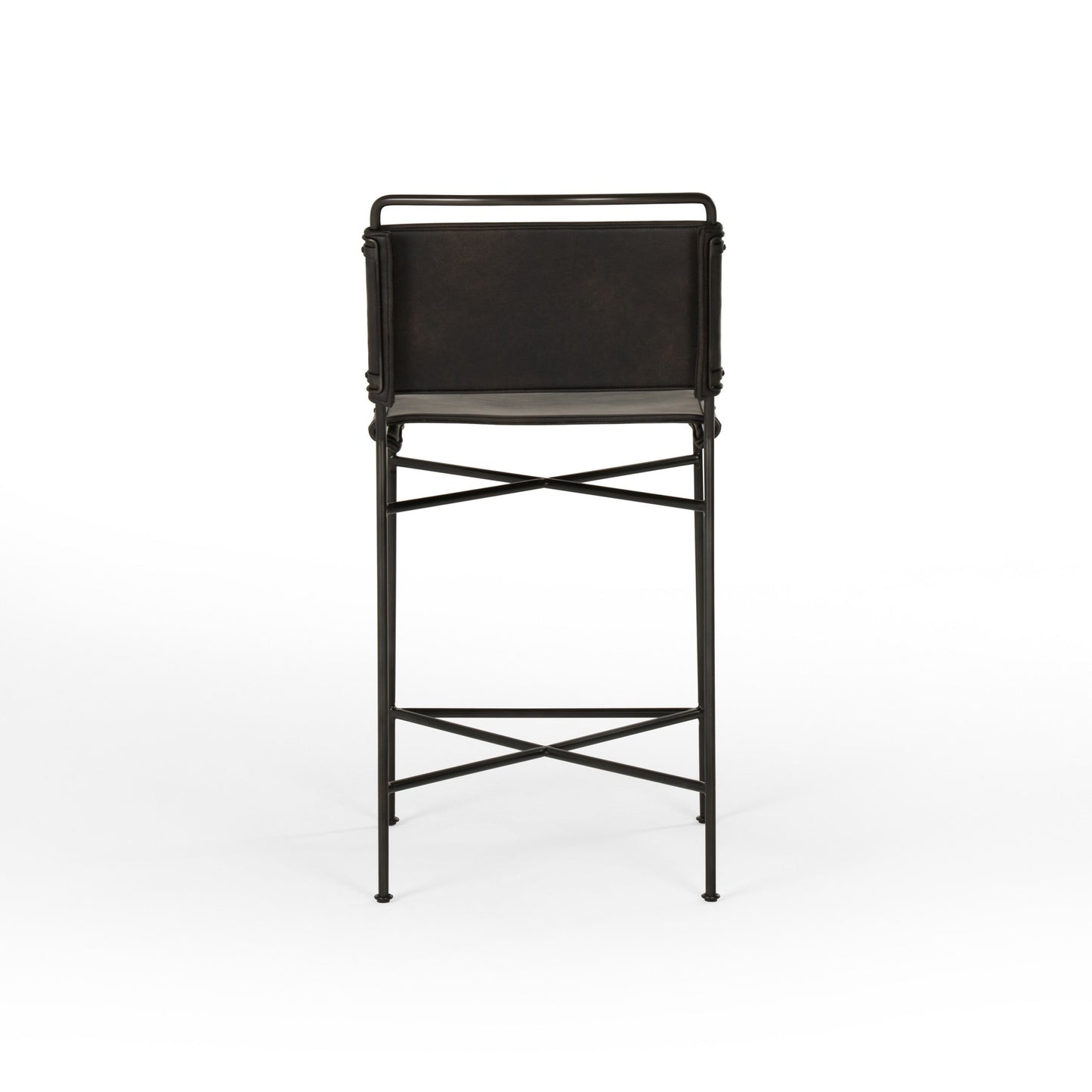 Wharton stool-distressed black-counter