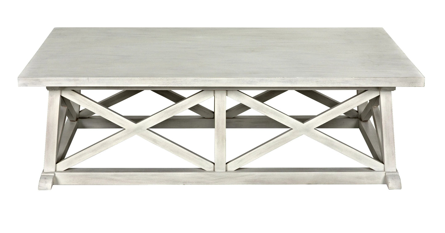 Sutton coffee table, white wash