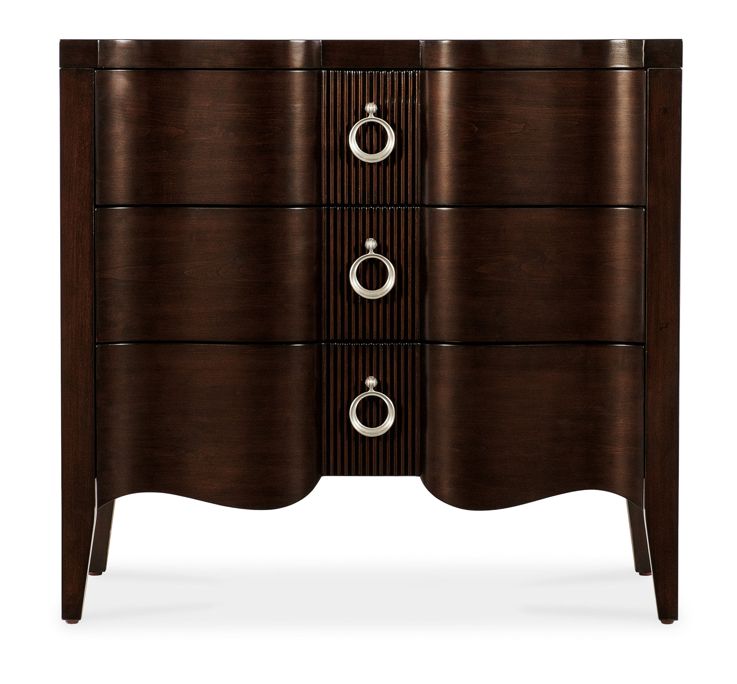 Bella donna three-drawer nightstand