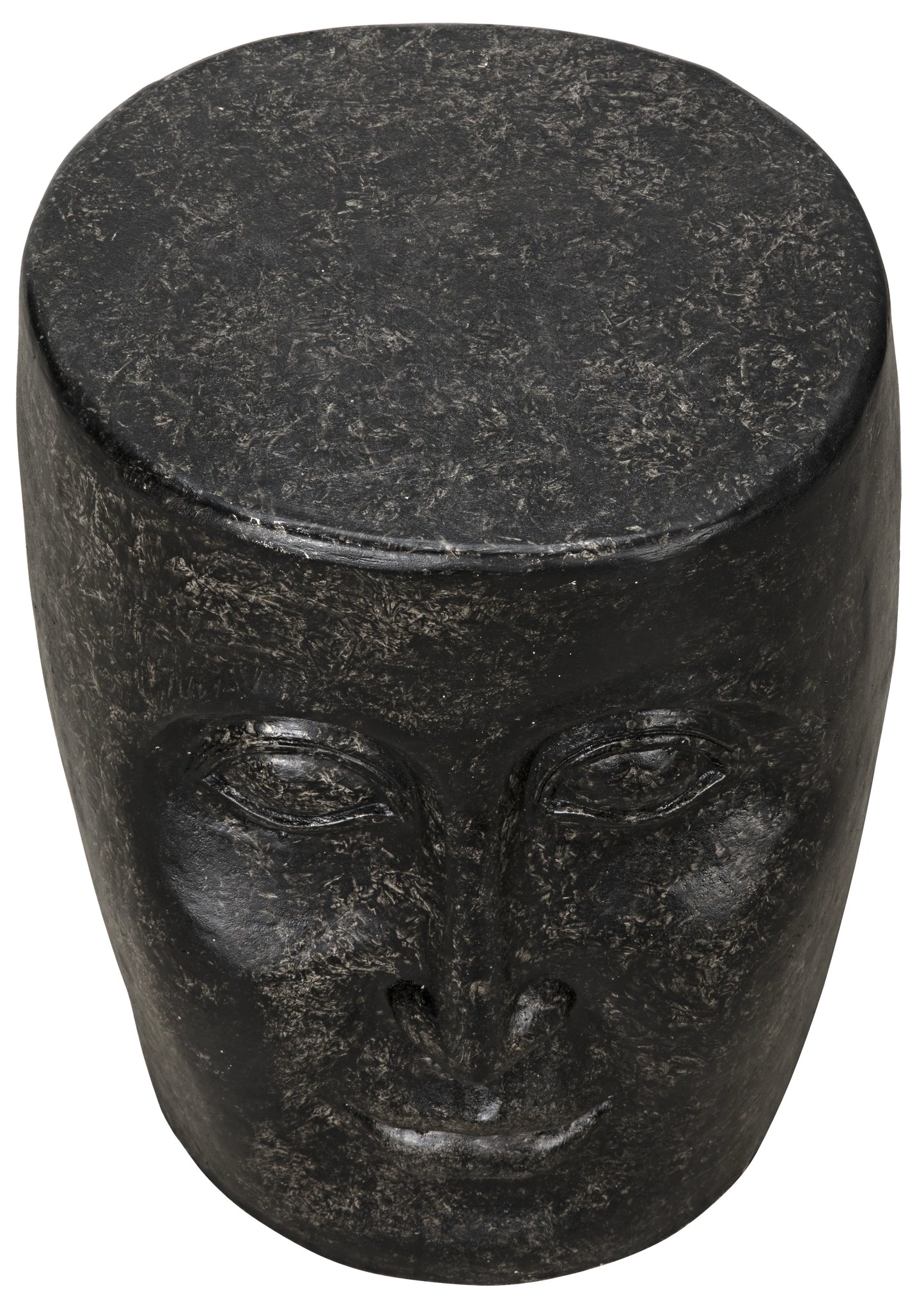 Head side table, black fiber cement