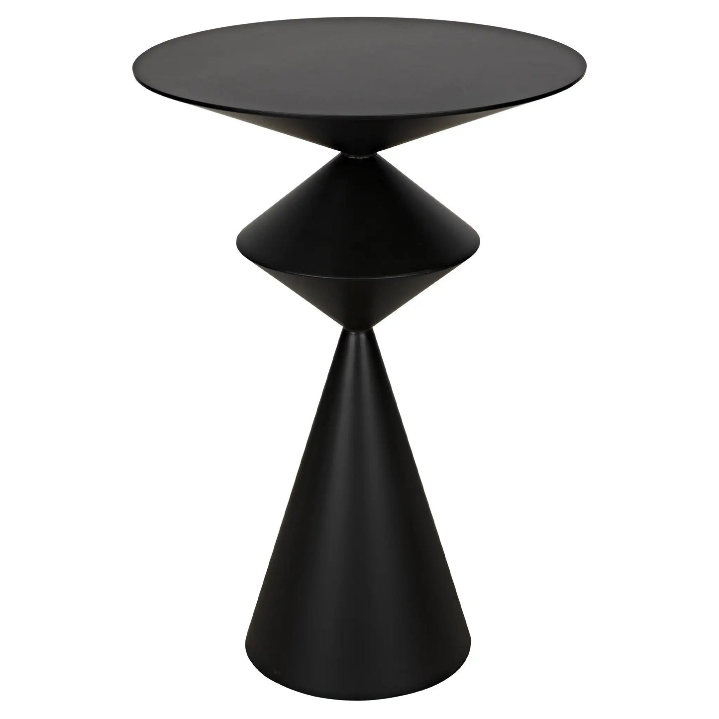 Zasa side table, black steel