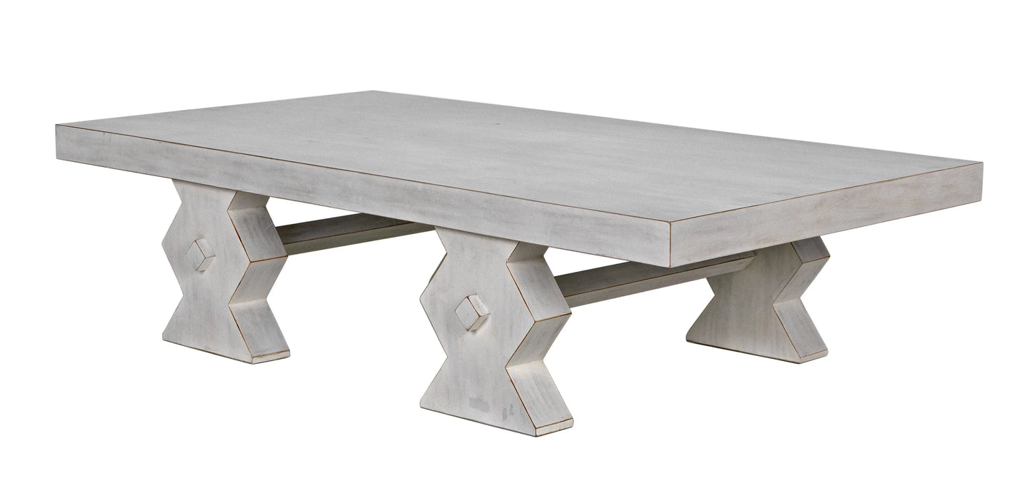 Suzu coffee table, white wash