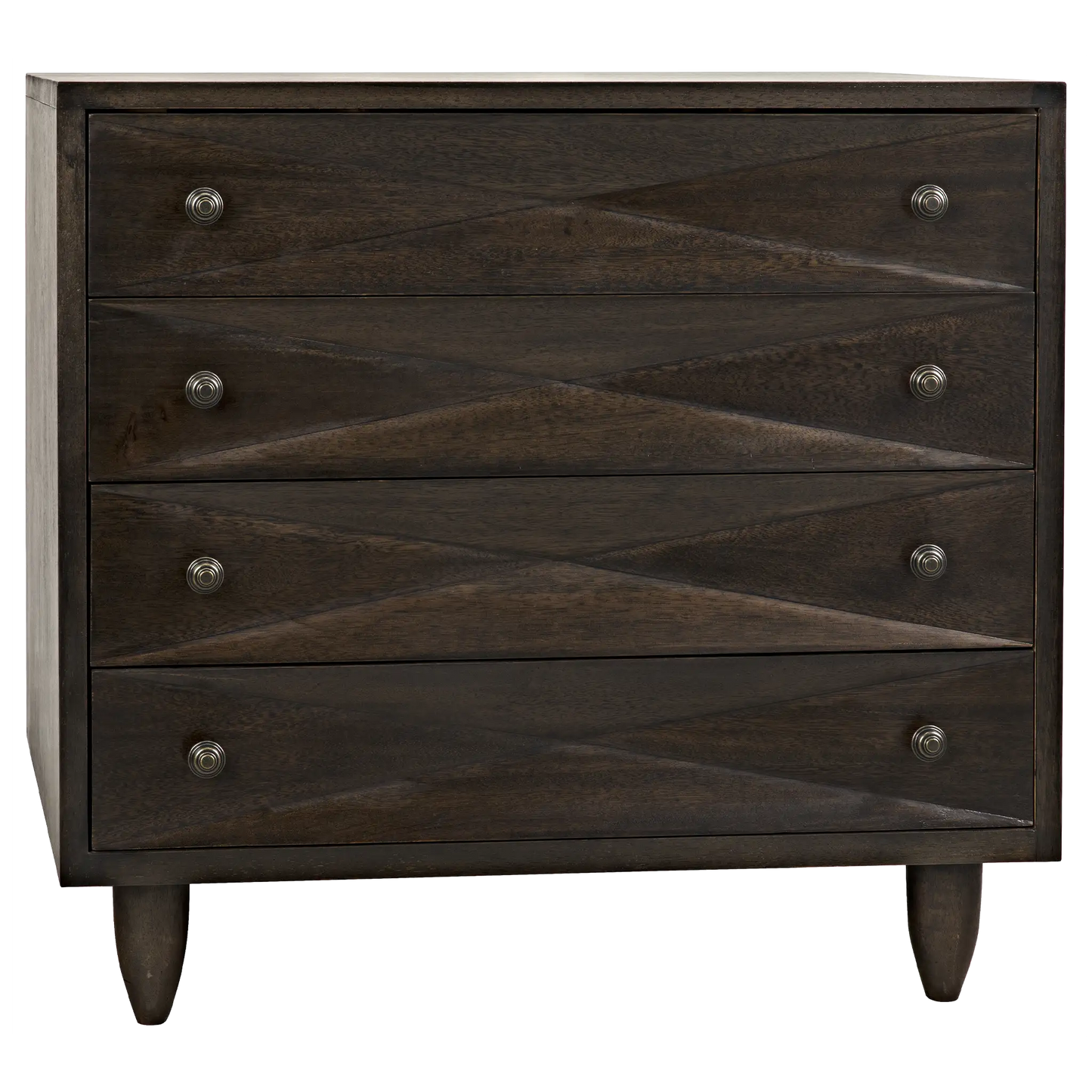 Diamond chest, ebony walnut