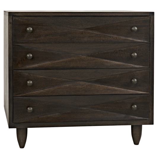 Diamond chest, ebony walnut