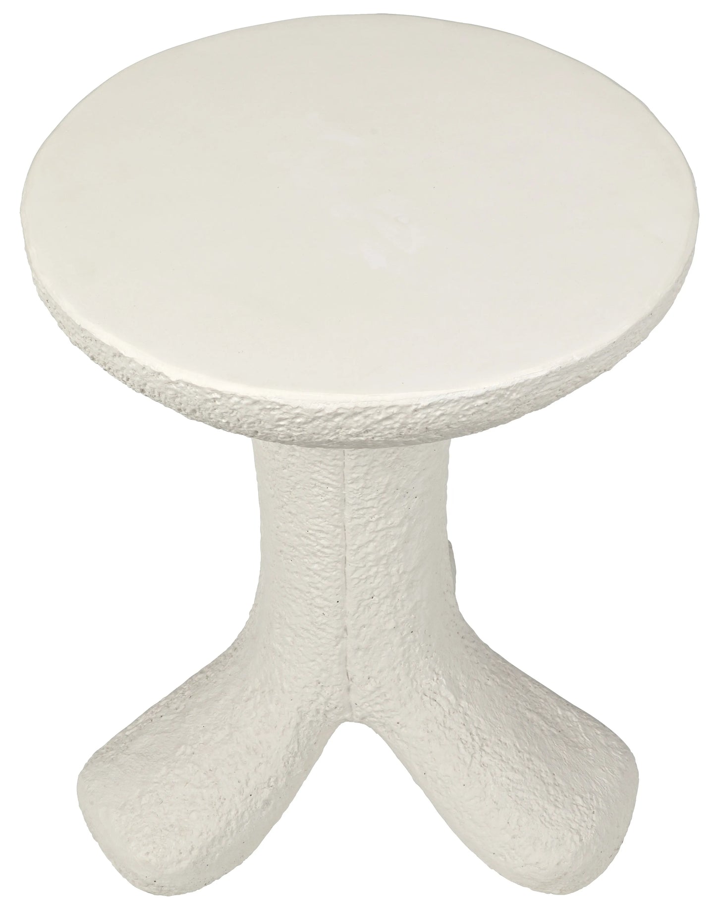 Laramy side table, white fiber cement