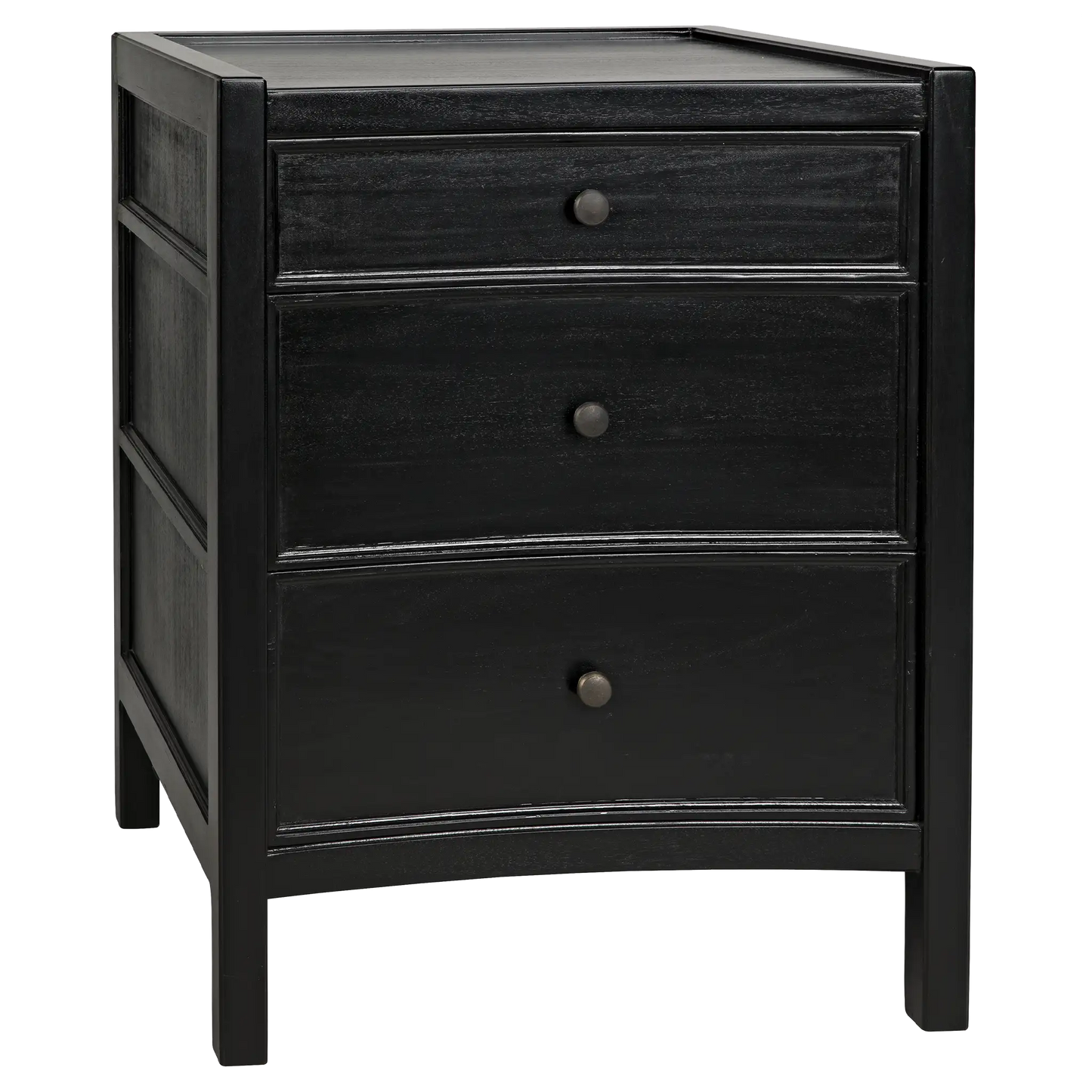 Hampton night stand 24", hand rubbed black