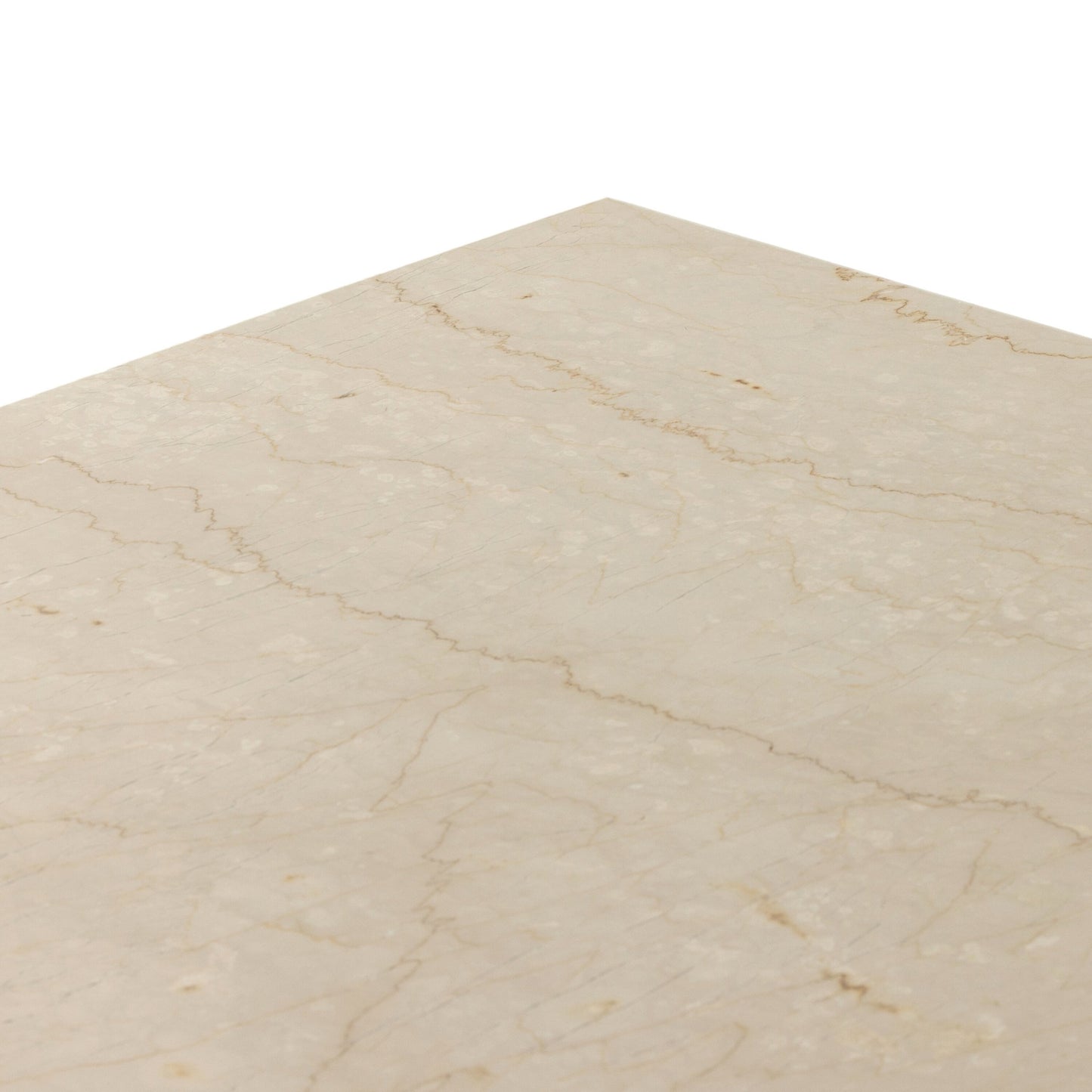 Arum dining table: cream marble