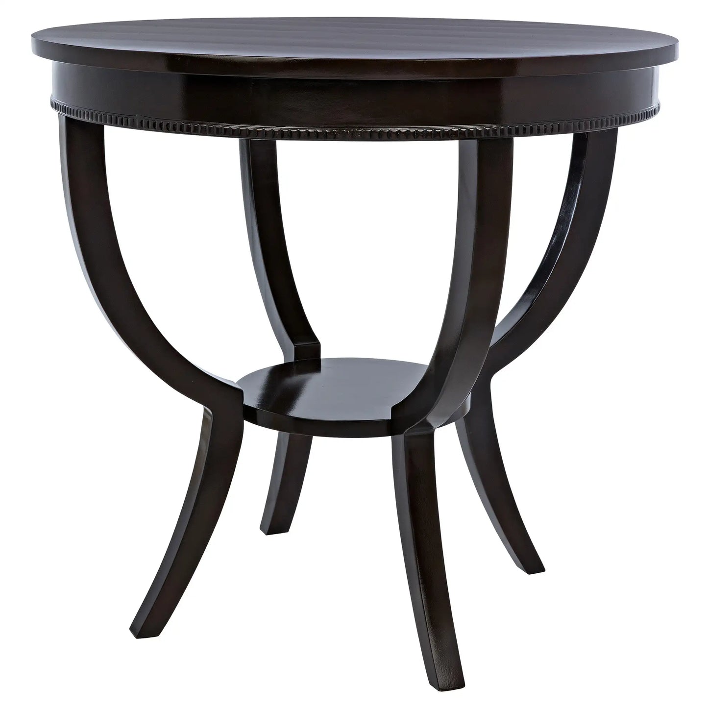 Scheffield round end table, black