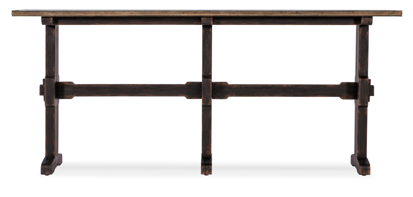 Americana trestle console table