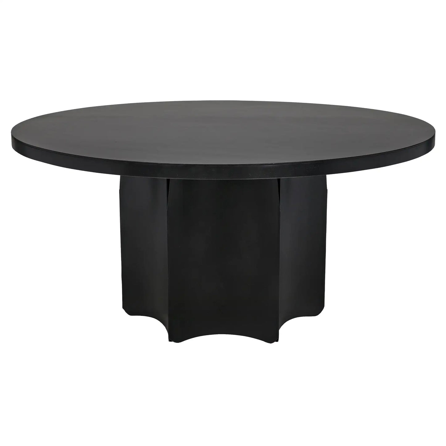 Rome dining table, black steel