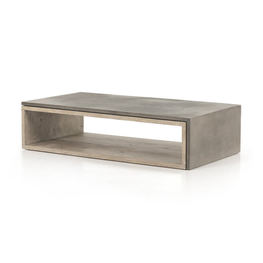 Faro coffee table-dark grey concrete