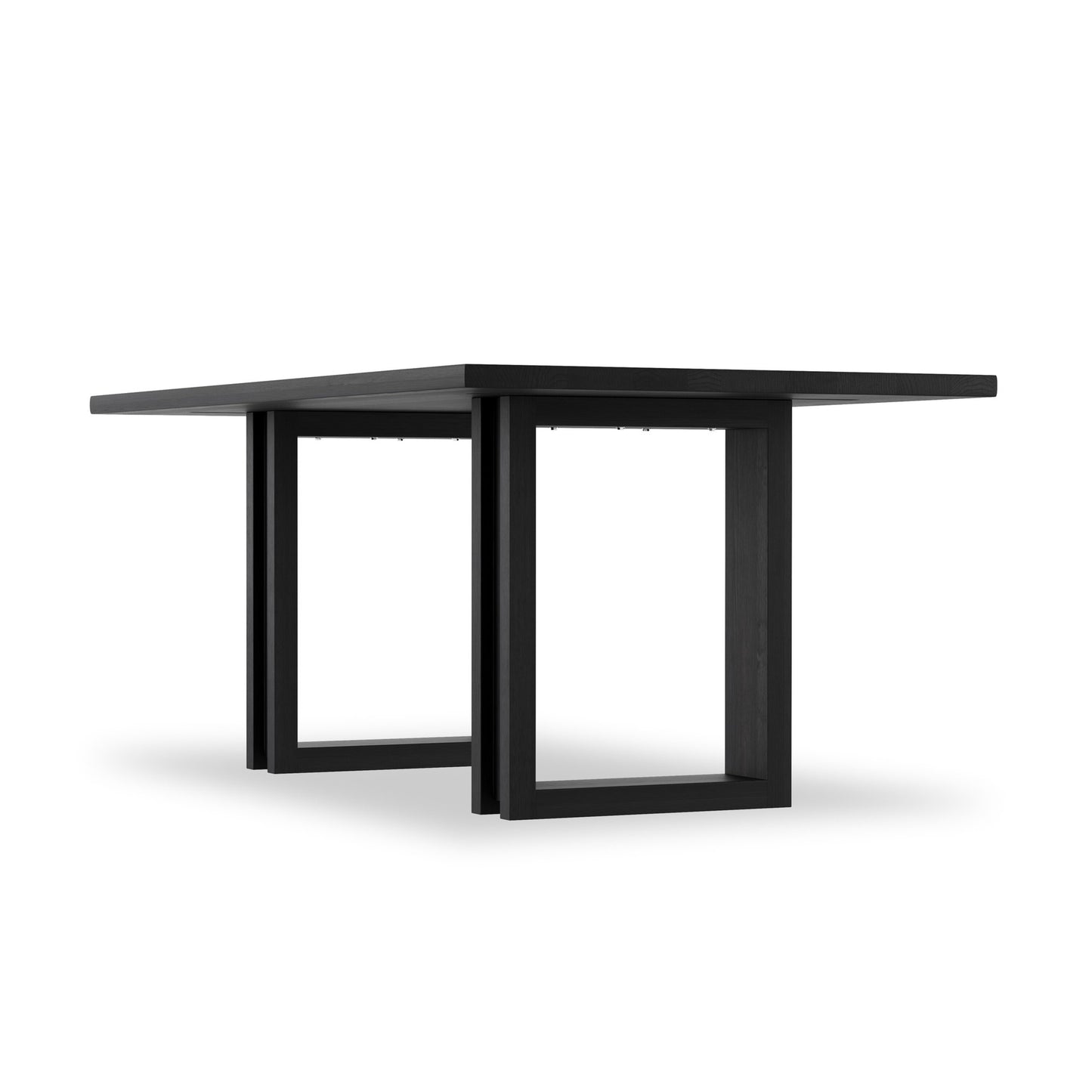 Carmel dining table: black wash