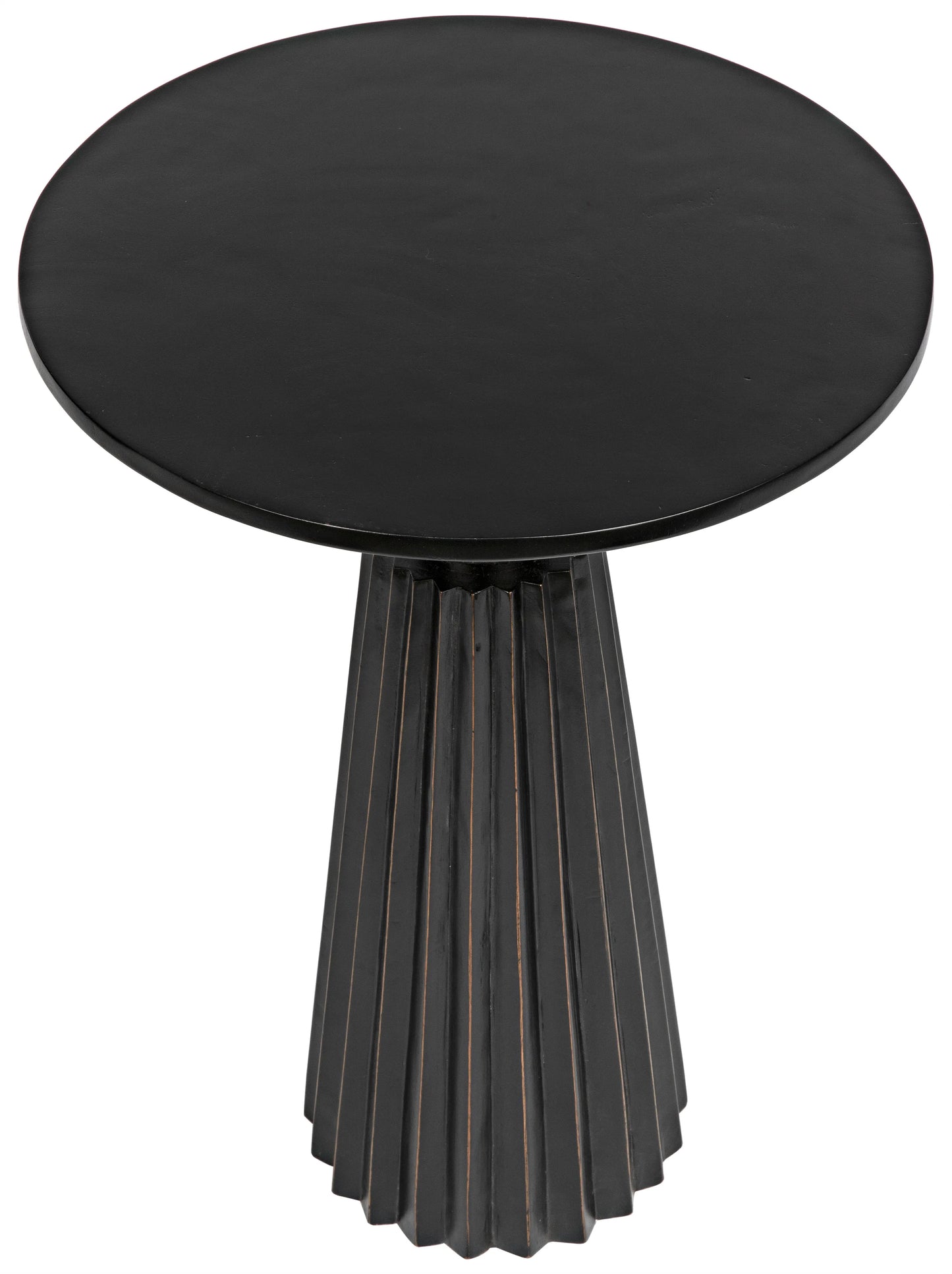 Orson side table, hand rubbed black