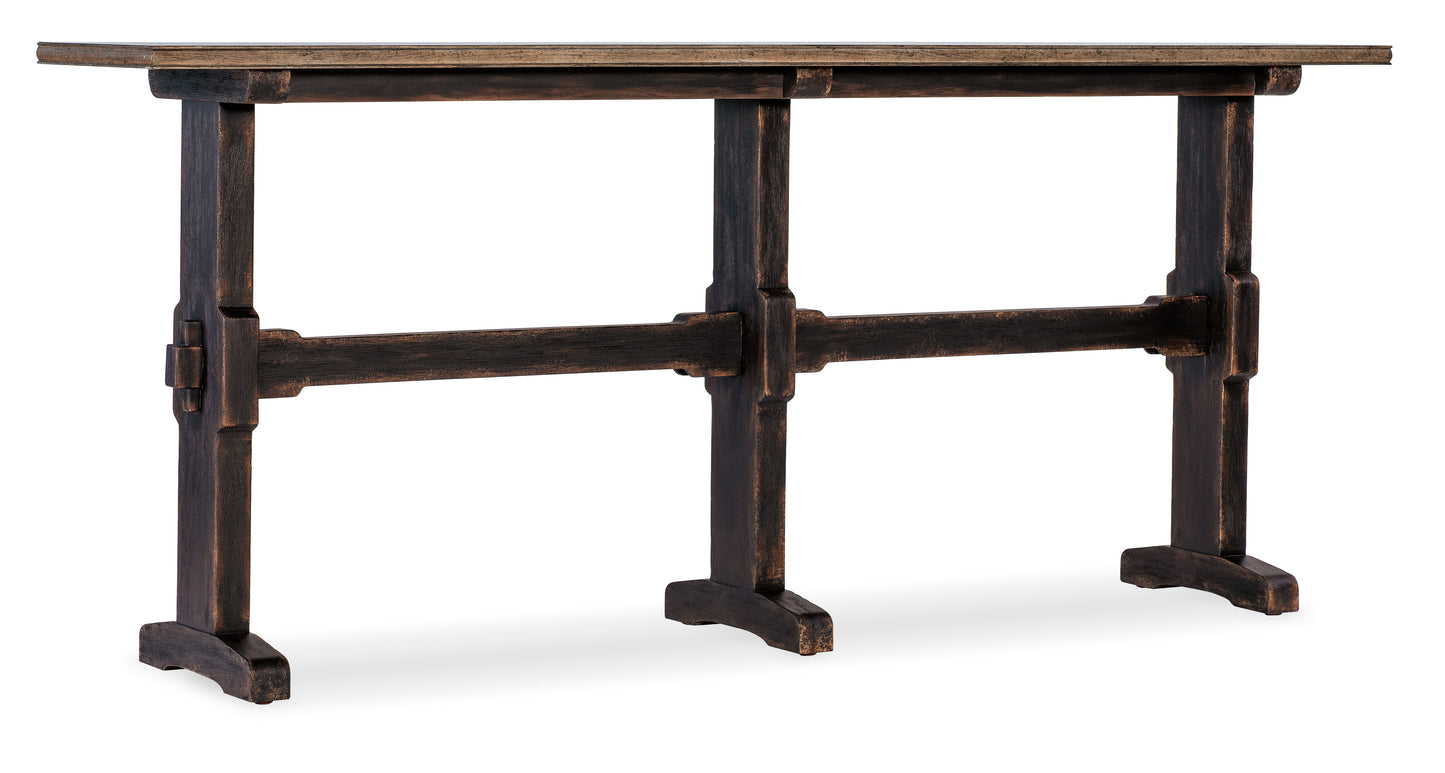 Americana trestle console table