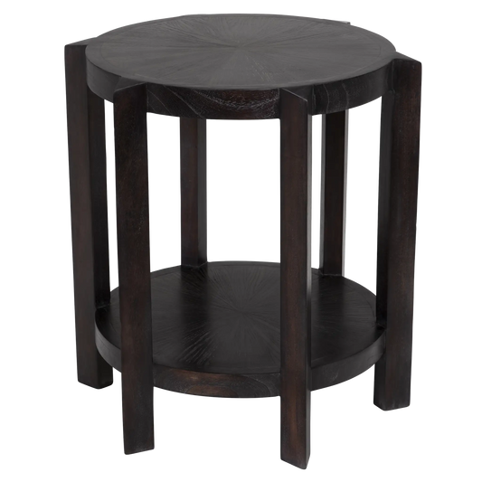 Yuhuda small side table, sombre finish