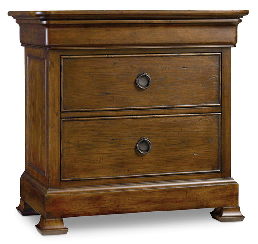 Archivist three-drawer nightstand