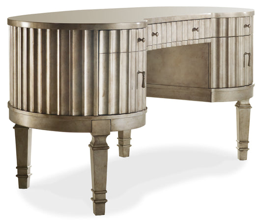 Melange fluted kidney desk