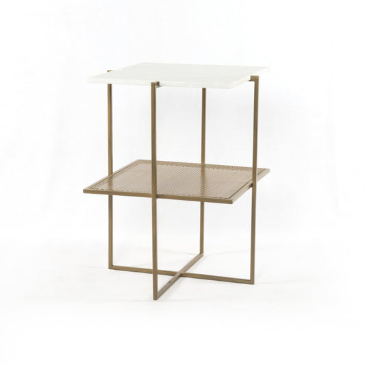 Olivia nightstand-antique brass