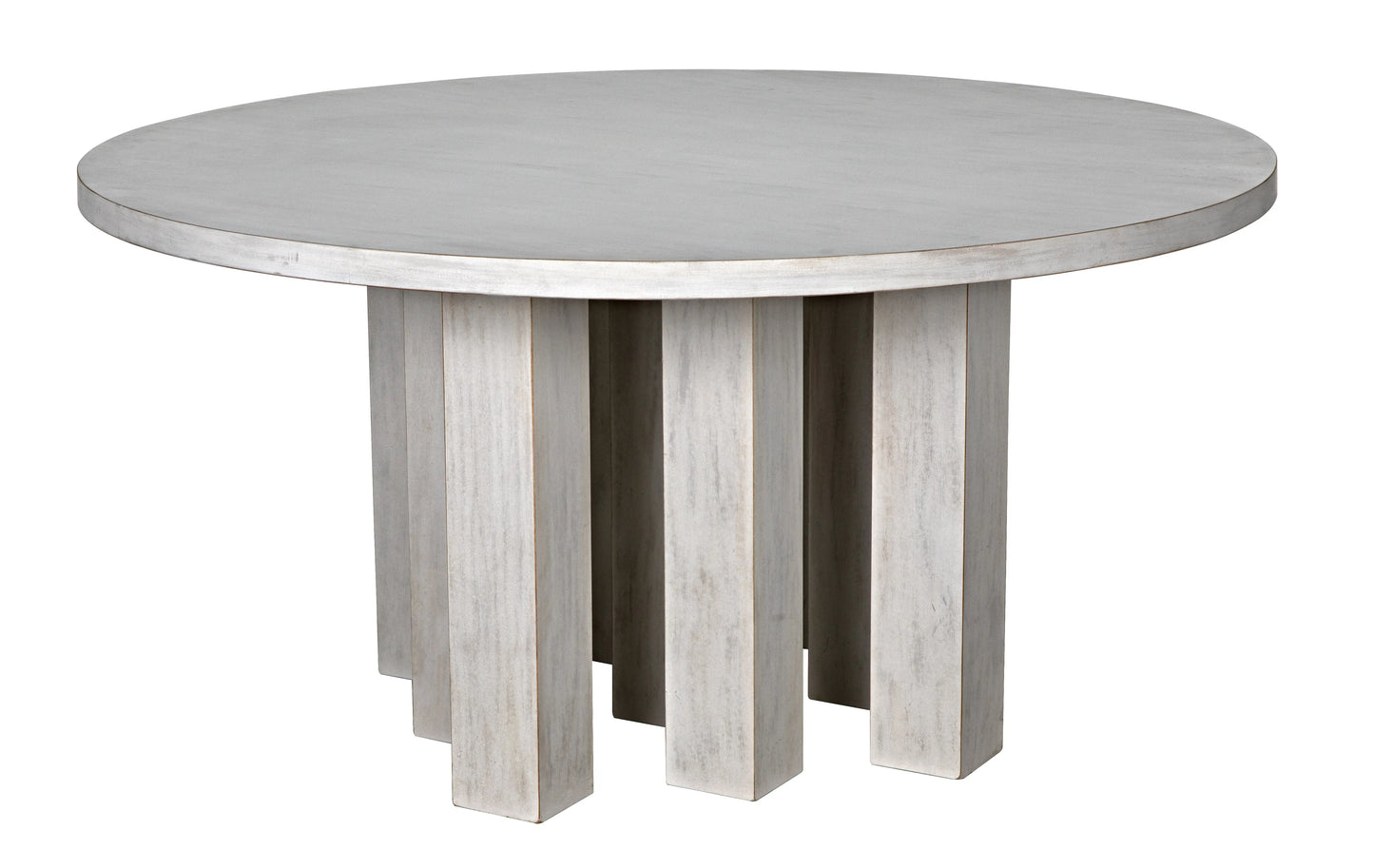 Resistance dining table, white wash