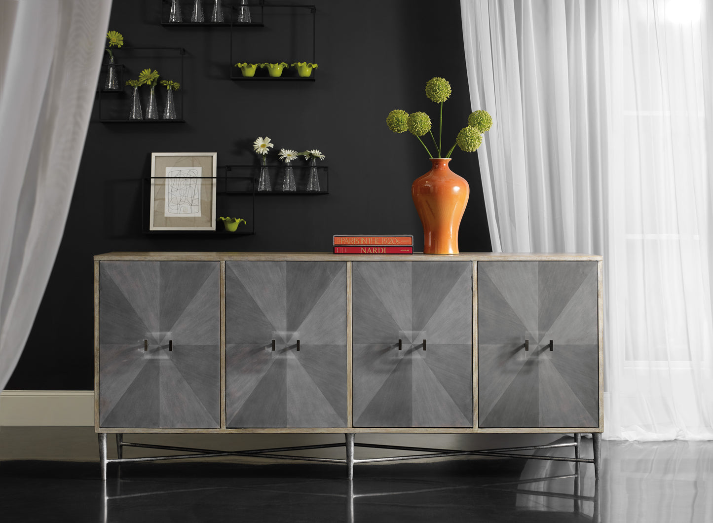 Melange zola four-door credenza