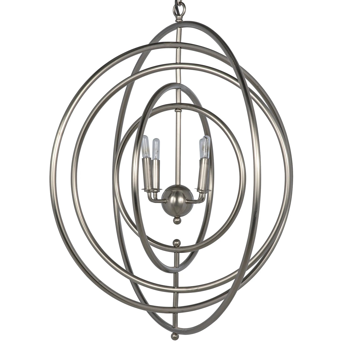 Brooks pendant, metal with antique silver finish