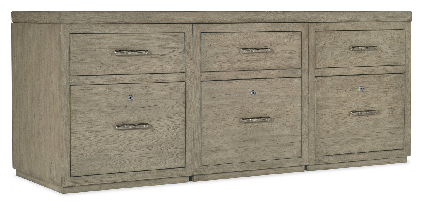 Linville falls 72" credenza with three files