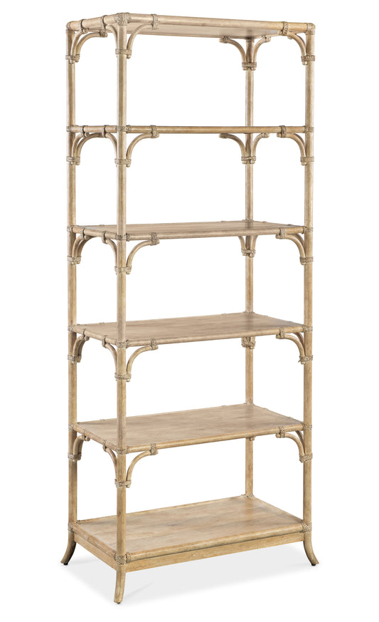 Retreat pole rattan bookcase