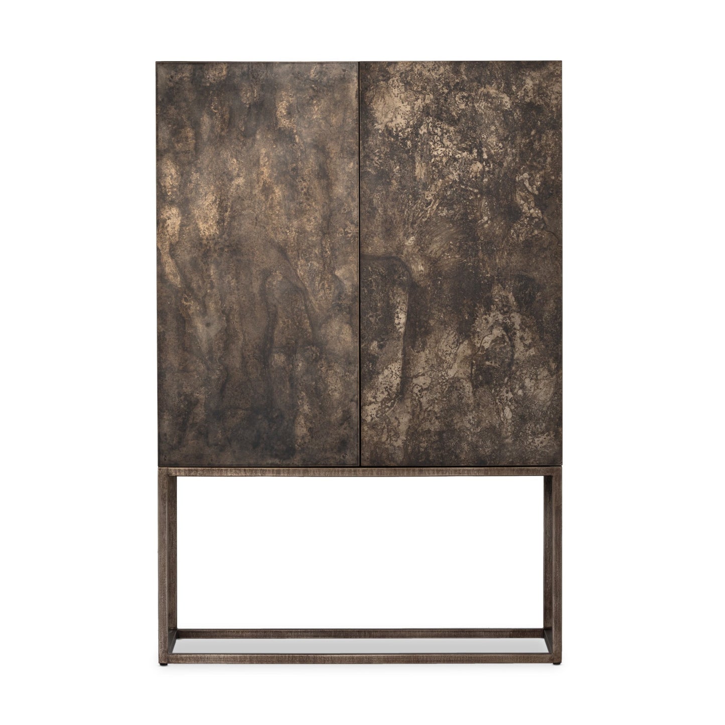 Roman bar cabinet-oxidized iron