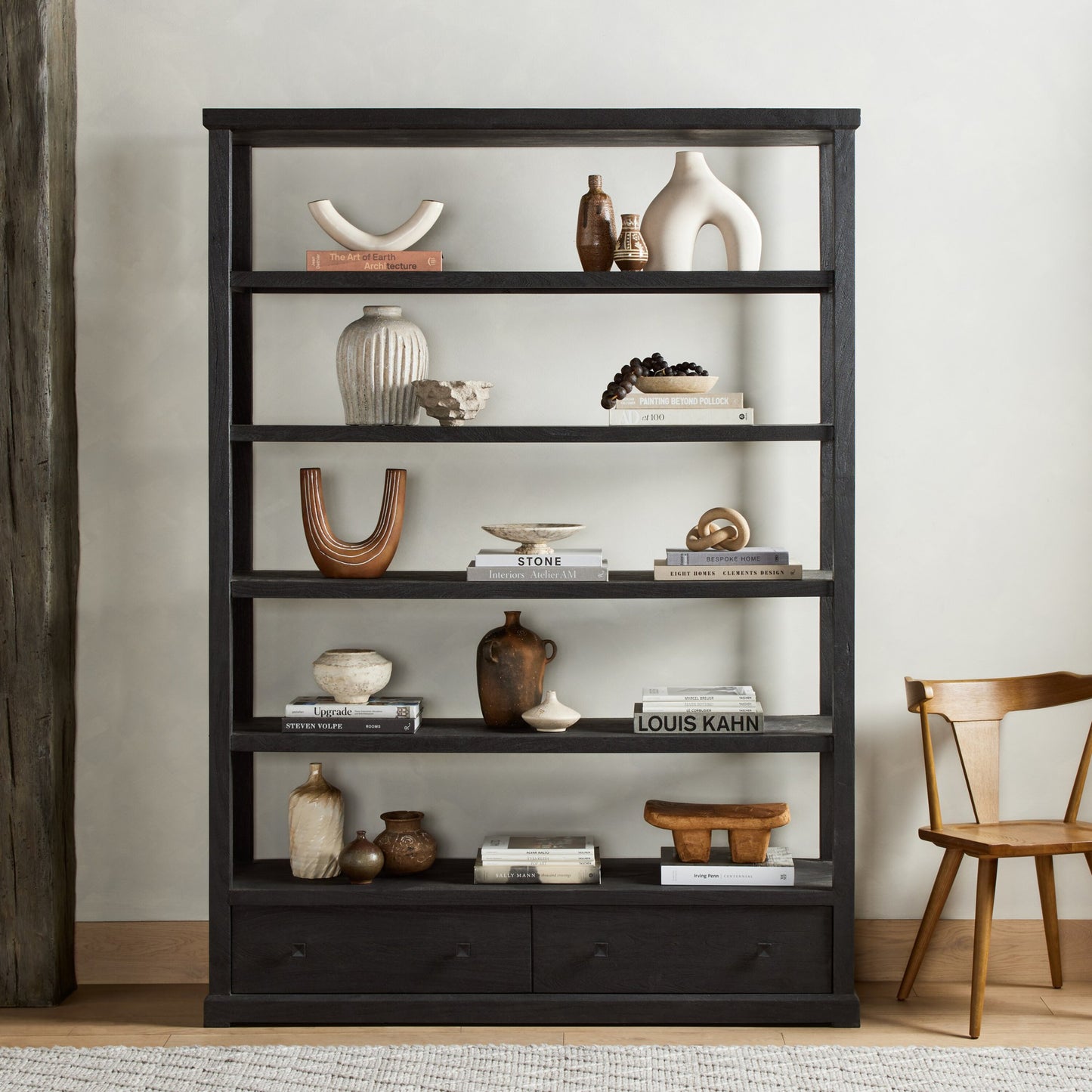 Woodmore bookcase-dark totem