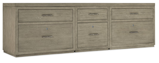 Linville falls 96" credenza with file and two lateral files