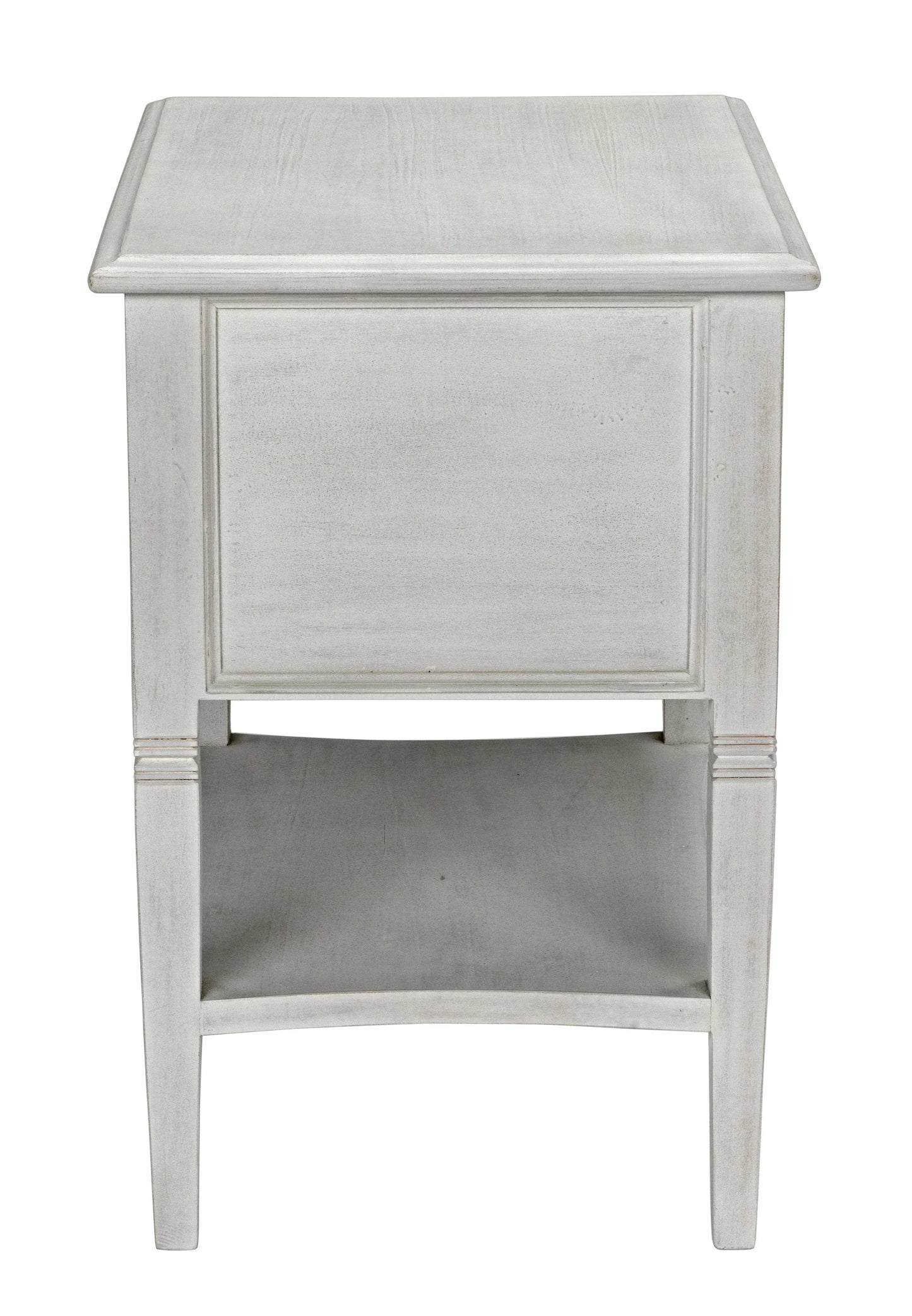 Oxford 2-drawer side table, white wash