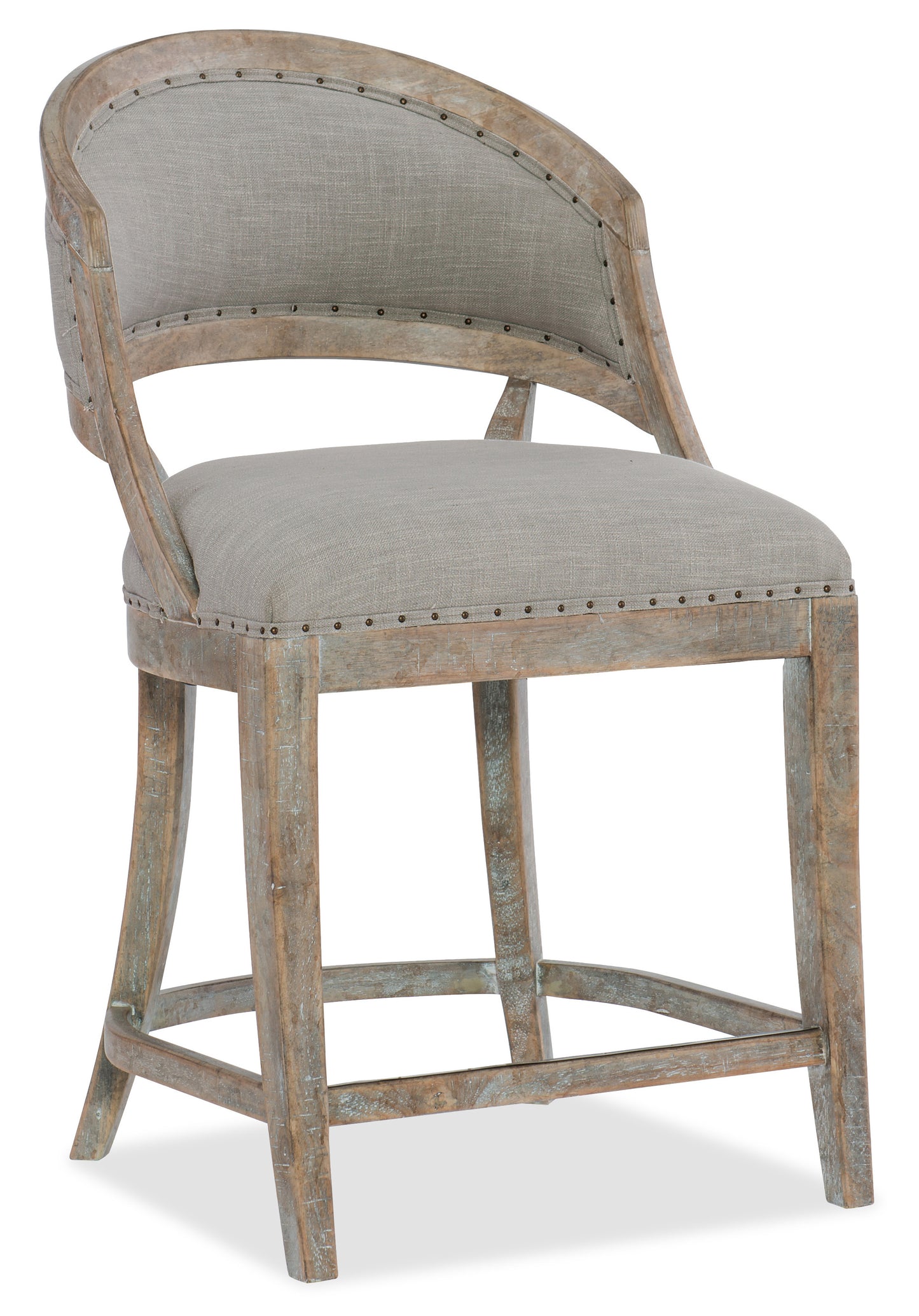 Boheme garnier barrel back counter stool