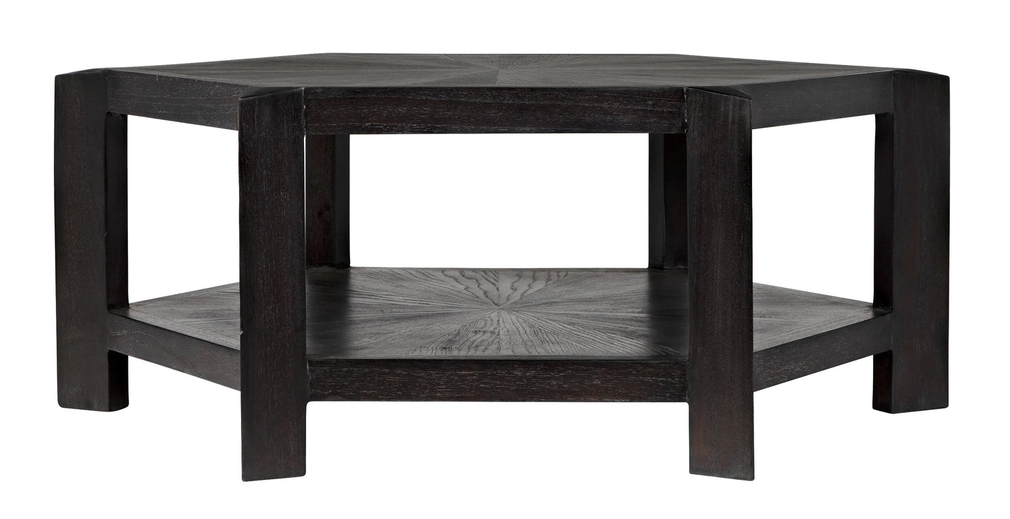 Yuhuda coffee table, sombre finish