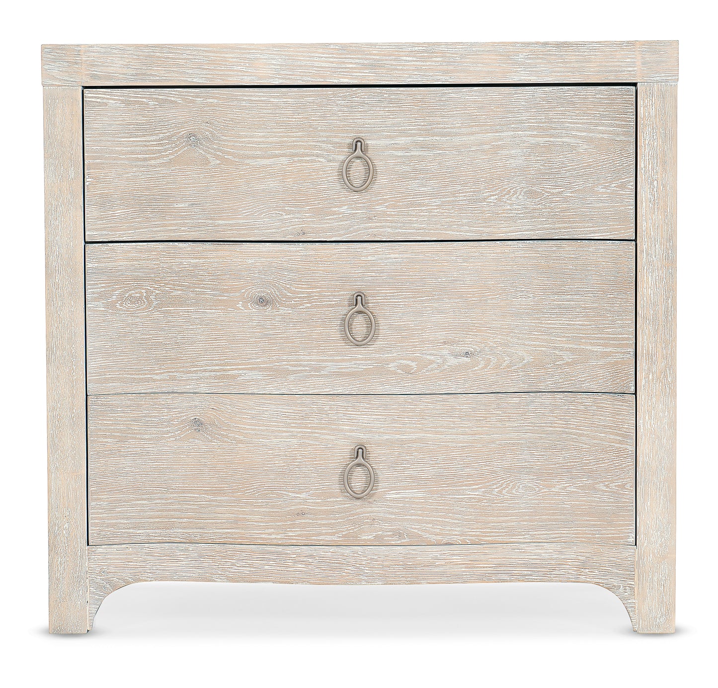 Serenity antigua three drawer nightstand