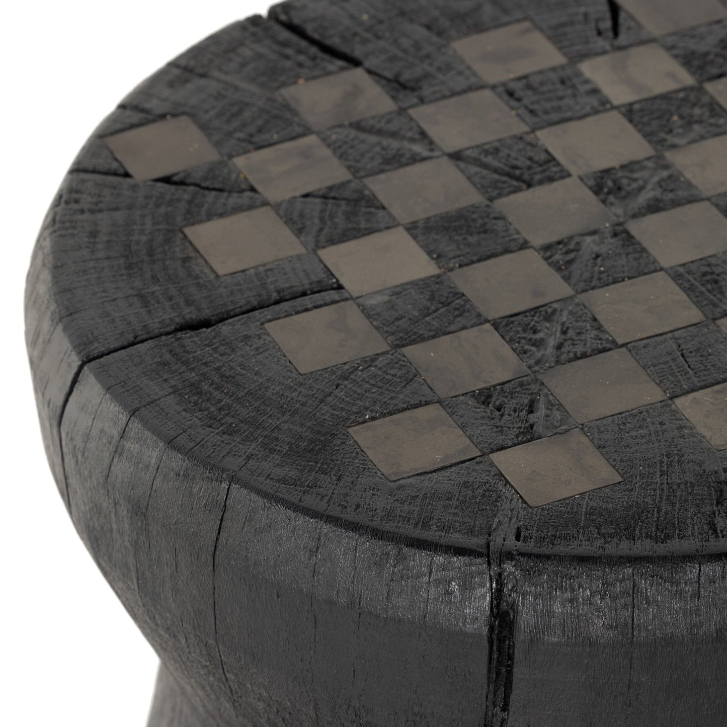 Chess table-carbonized black