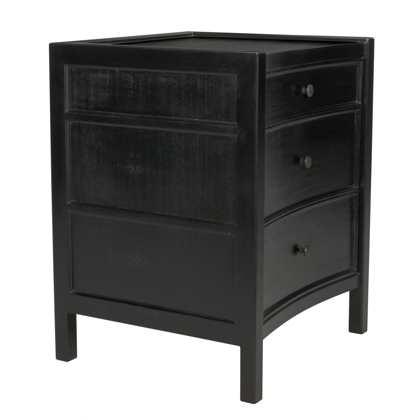 Hampton night stand 24", hand rubbed black