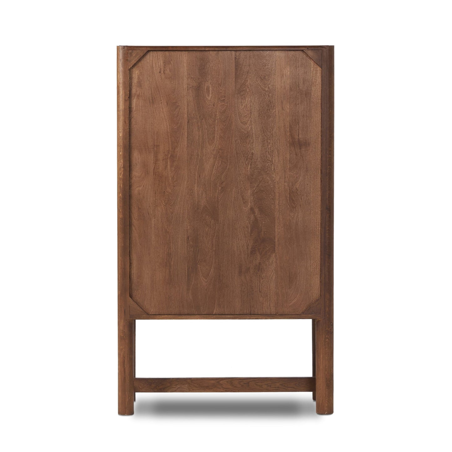 Ezri cabinet: cocoa oak-carved cocoa oak