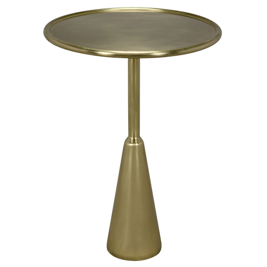 Hiro side table, metal with brass finish